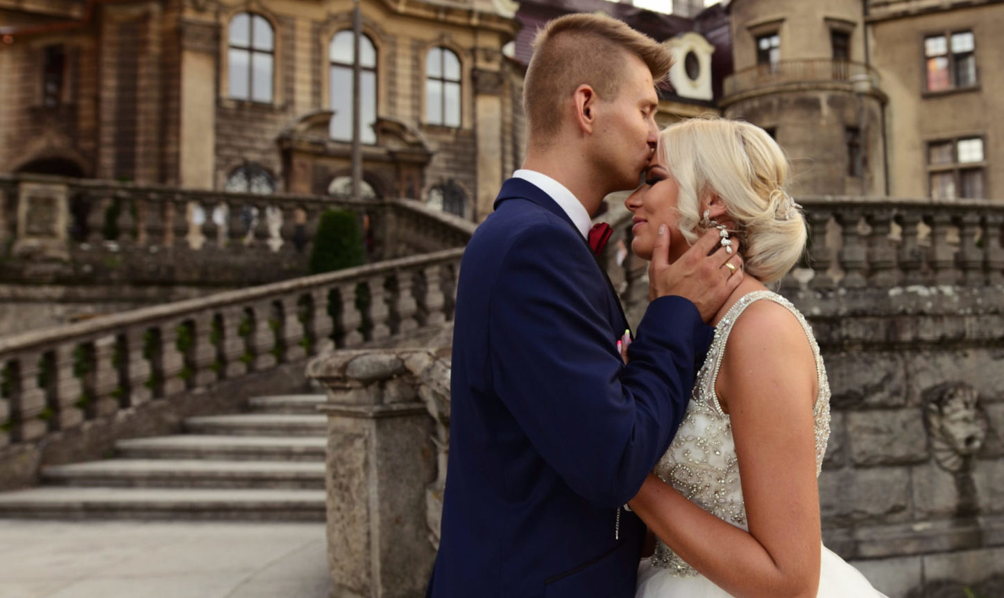 sesja ślubna zamek moszna